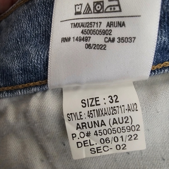Joe’s Jeans High Rise Straight Crop Aruna Wash Button Fly Denim Size 32 NWT - Picture 10 of 12
